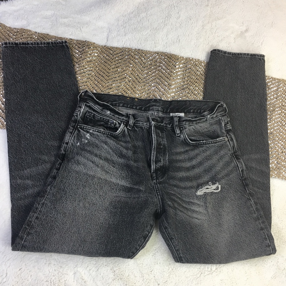 HM & Denim MENS Black Distressed Jeans EUC 1377